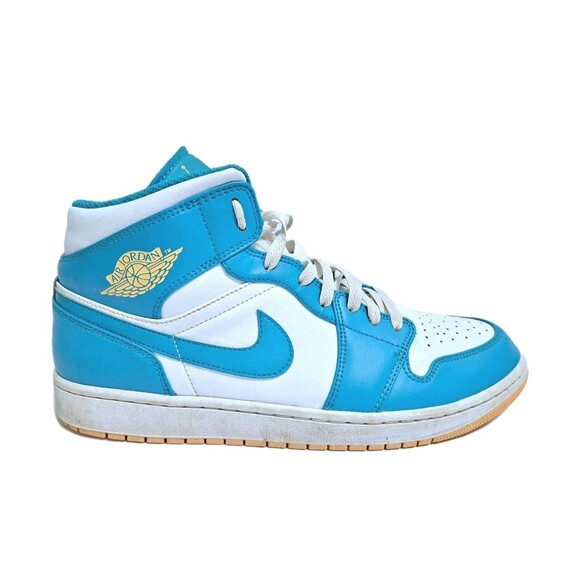 Jordan Other - Jordan 1 Mid Aquatone Men's Size 12 Blue White Retro Vintage Sneakers DQ8426-400